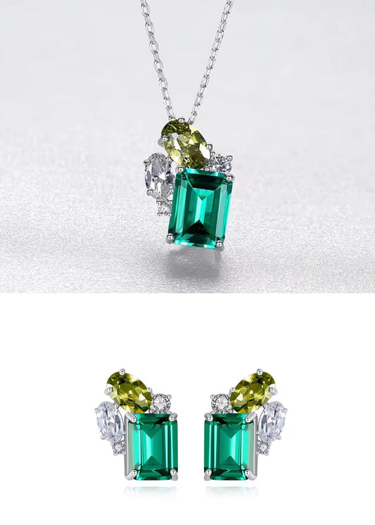 Elegant Emerald-Cut Cubic Zirconia Jewelry Set - ShopSmart 